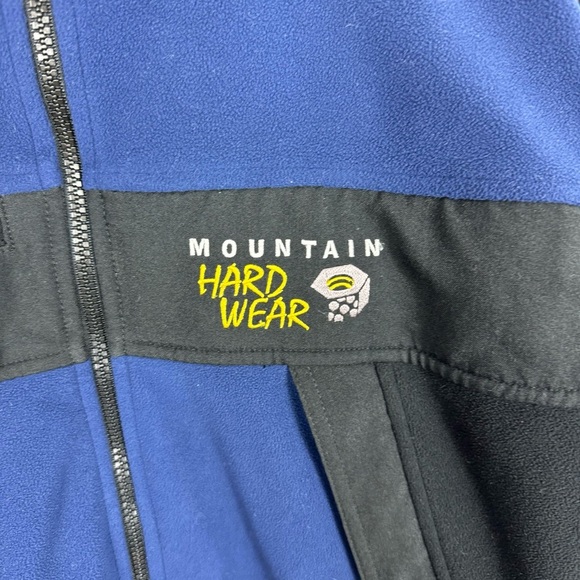 Mountain Hardwear Blue Fleece Jacket Windstopper Mens Size Medium Zip Up Navy - Picture 2 of 11